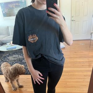 Oversized Graphite Harley Davidson Shirt - Maui, Hawaii